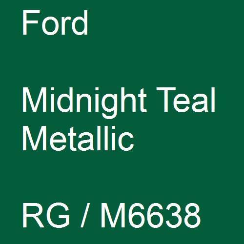 Ford, Midnight Teal Metallic, RG / M6638.
